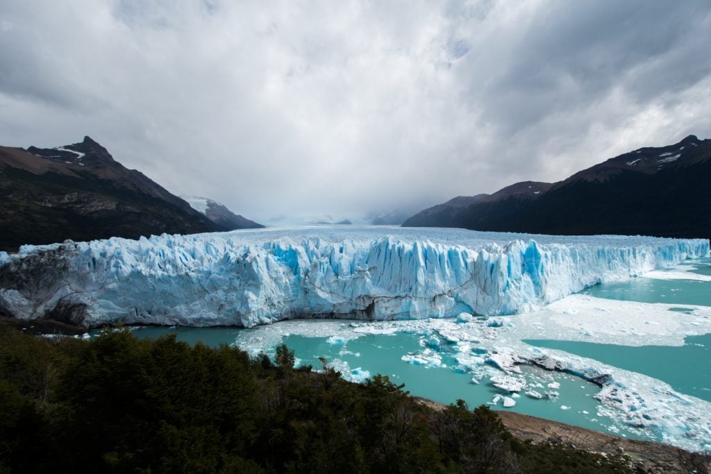 View over Perito Moreno Glacier in Los Glaciares National Park, Argentina