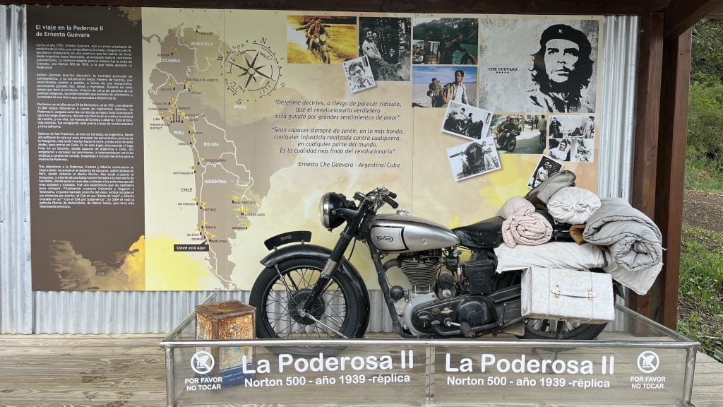 Che Guevara's motorbike at Puerto Frías