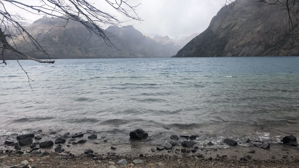 The shore of Lake Jeinemini in Aysen