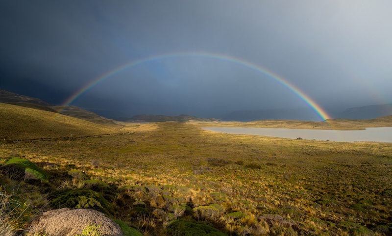 Spring rainbow - October 2023 in Patagonia Park