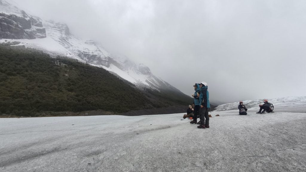 Lunch break on Perito Moreno glacier