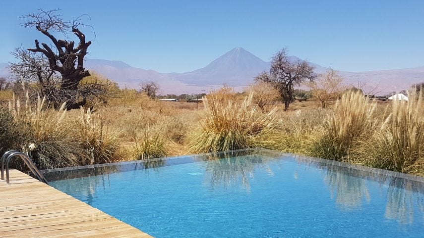 View from the pool at Tierra Atacama