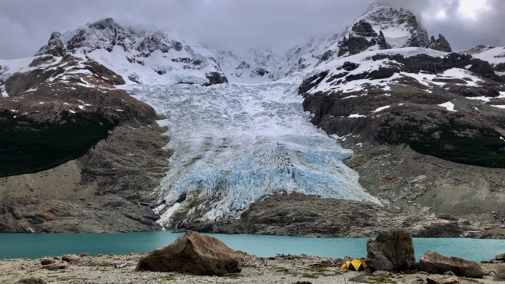 Campsite at Glacier Norte in Los Glaciares