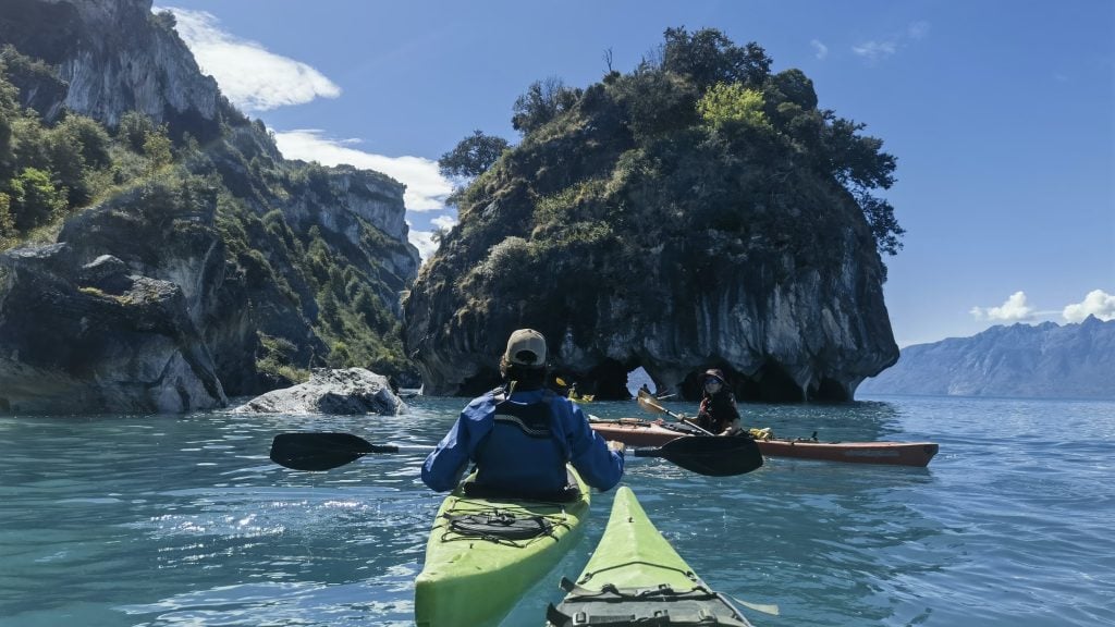 Kayaking at the Marble Caves in Aysen