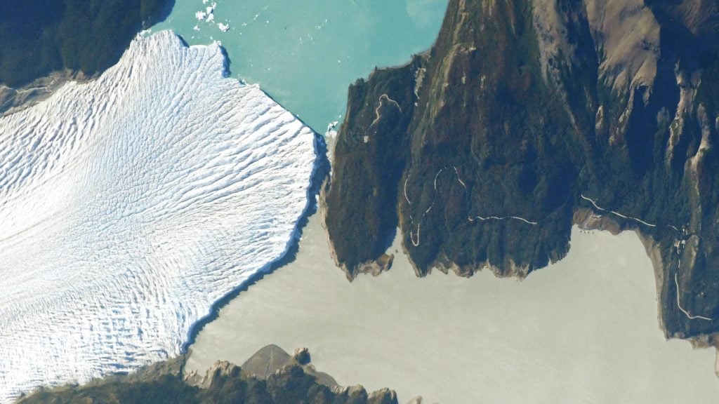 Satellite view of Perito Moreno Glacier