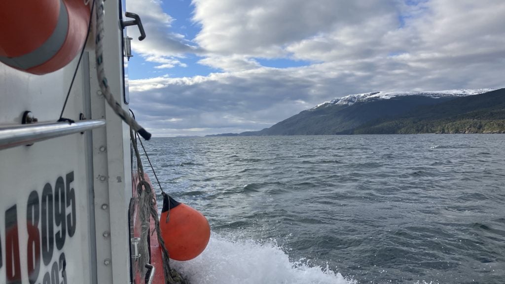 Ferry from Puerto Williams to Puerto Toro on Navarino Island in Tierra del Fuego